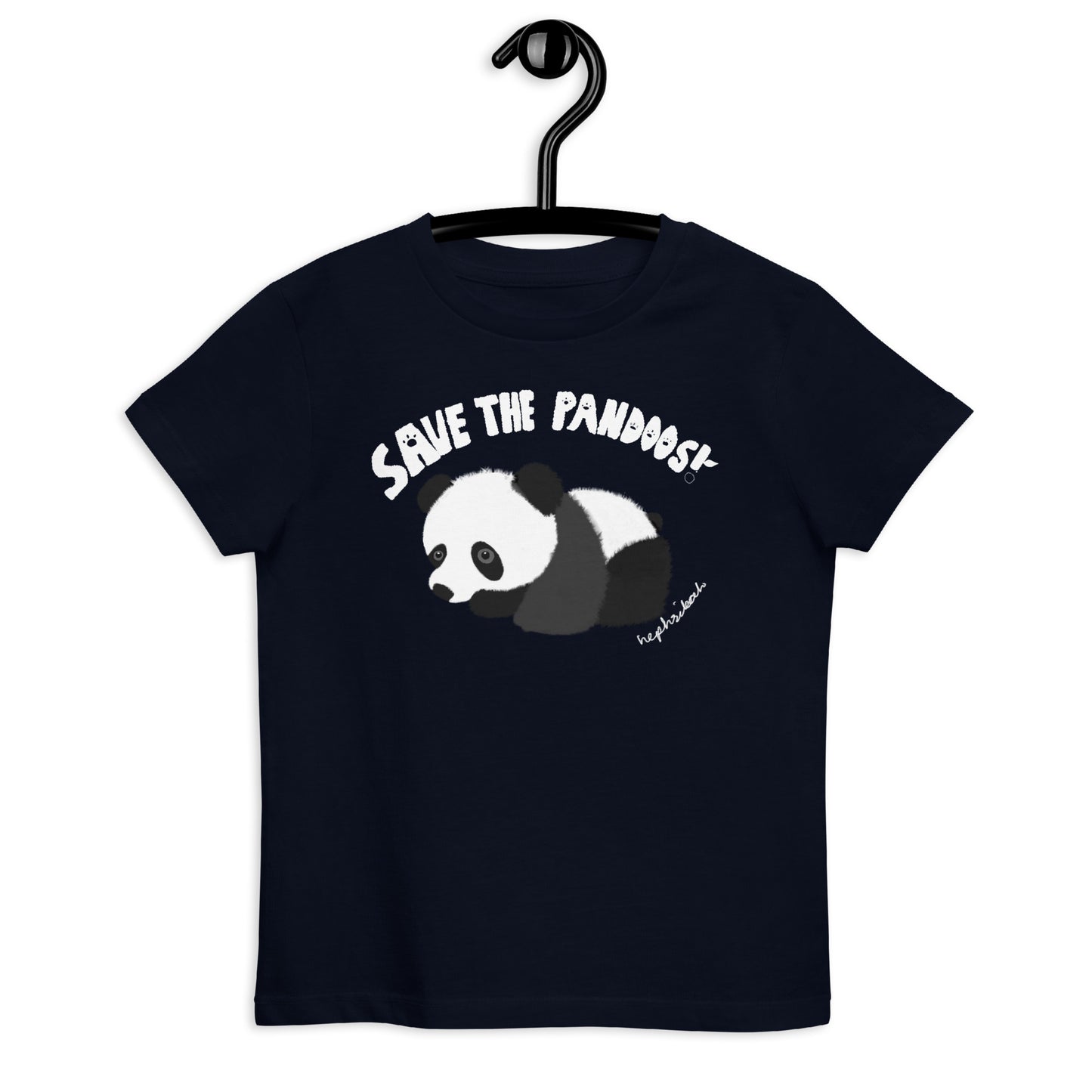 Booboo Organic Cotton T-Shirt For Kids - French Navy