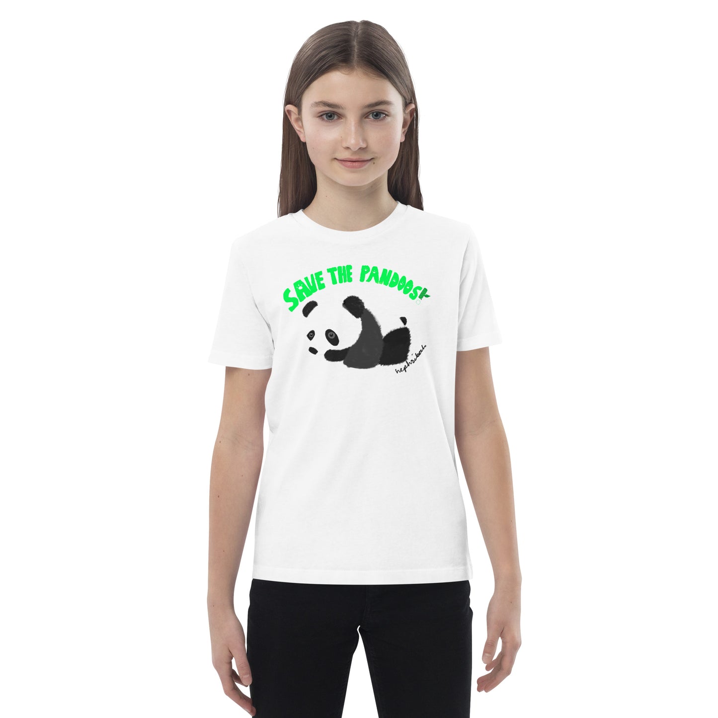 Save the Pandoos! Organic Cotton kids t-shirt