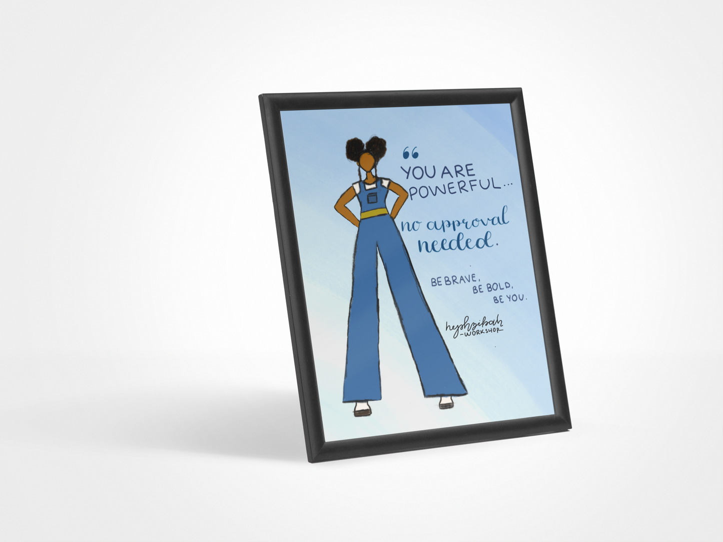 No Approval Needed Illustration 3 Piece Set and Frame